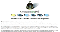 Desktop Screenshot of circumcisionhelpdesk.org