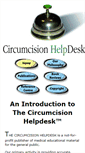 Mobile Screenshot of circumcisionhelpdesk.org