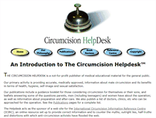 Tablet Screenshot of circumcisionhelpdesk.org